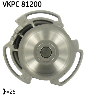 Vodné čerpadlo, chladenie motora SKF